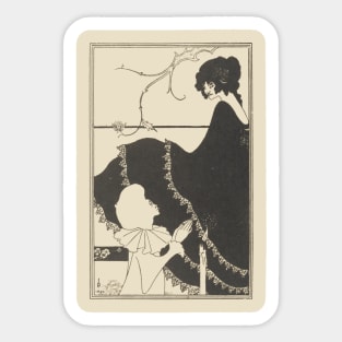 Aubrey Beardsley - Book Plate Sticker